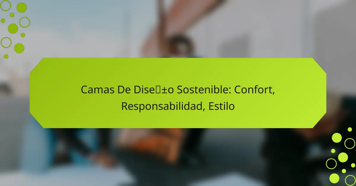 Camas De Diseño Sostenible: Confort, Responsabilidad, Estilo